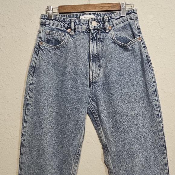 Zara High Rise Denim Jeans 6 - Picture 2 of 8